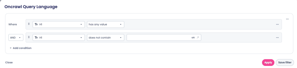 oncrawl custom fields_H1 oncrawl custom fields_H1