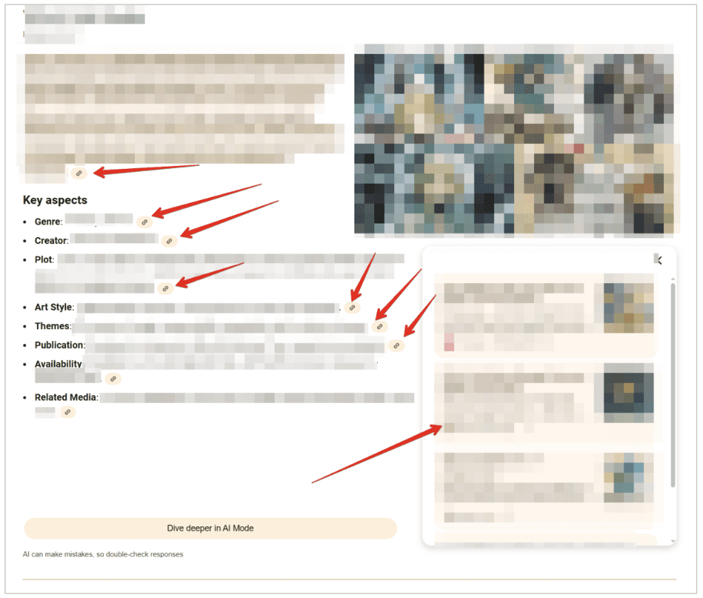 Citation links in AI overviews Citation links in AI overviews