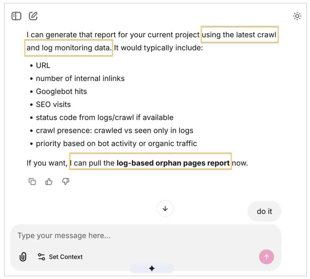 Oncrawl AI Assistant Oncrawl AI Assistant