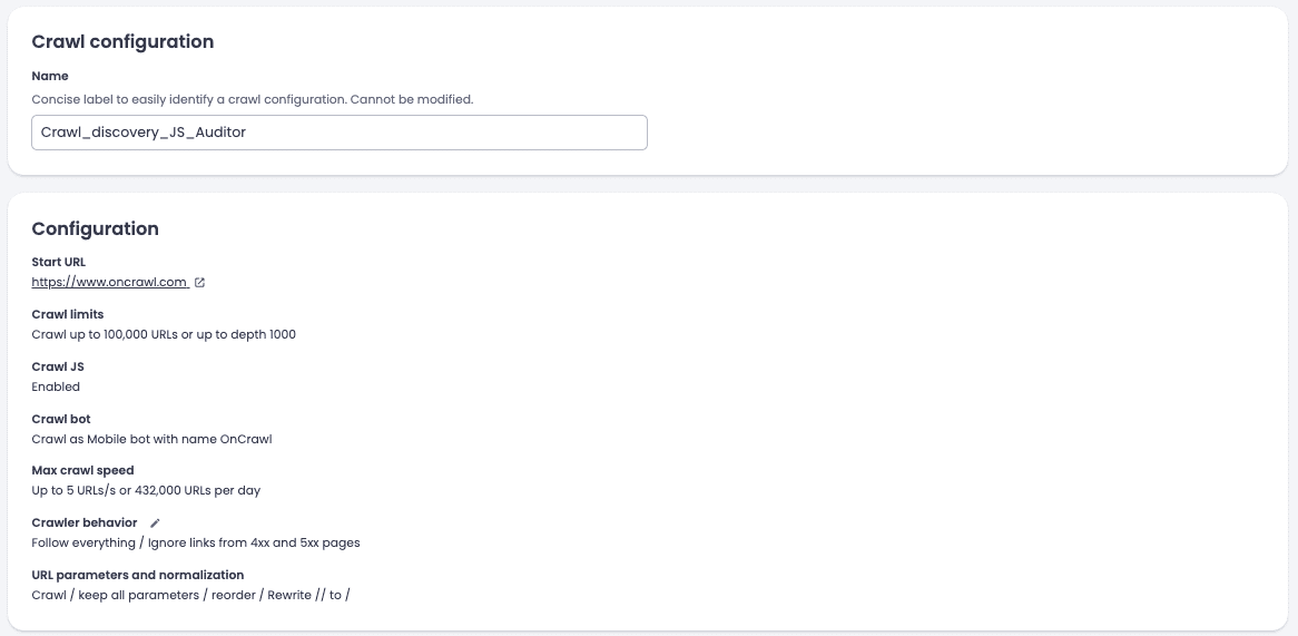 Crawl configuration_naming