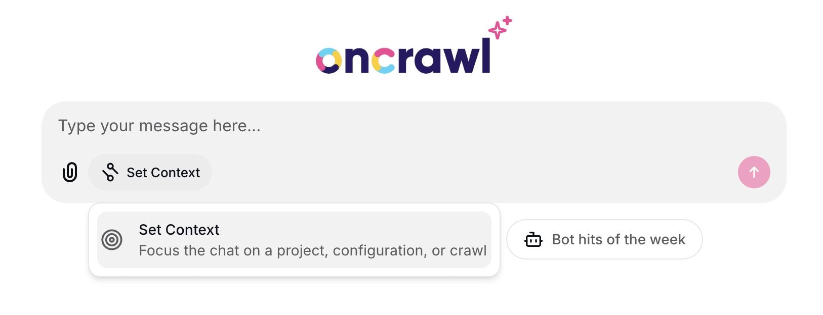 AI Assistant - Set context button AI Assistant - Set context button