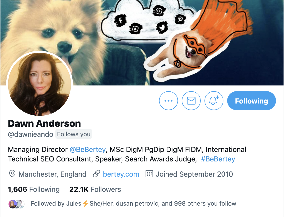 dawn anderson seo expert