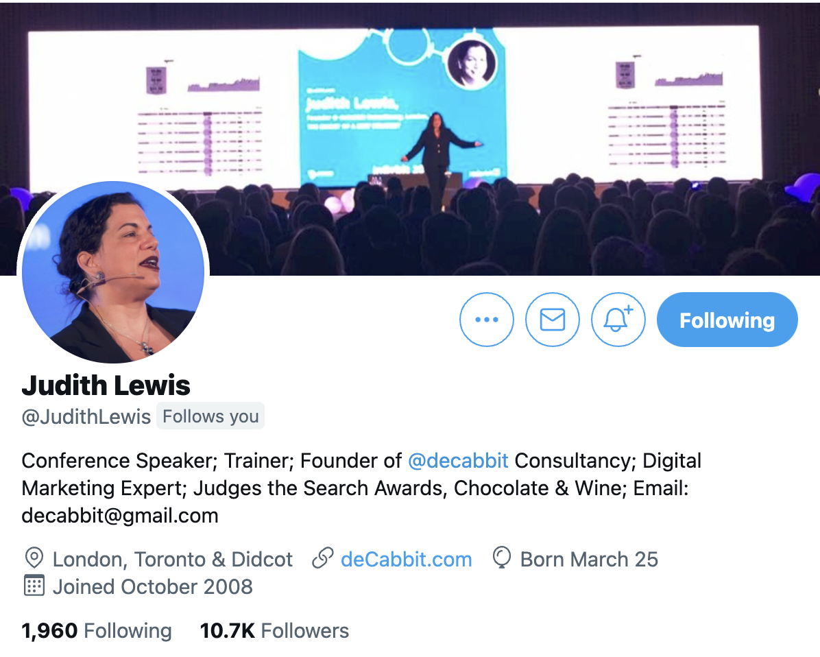Judith Lewis seo expert