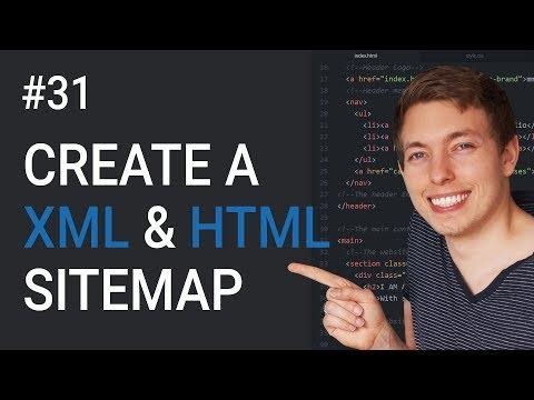 create a xml and html sitemap