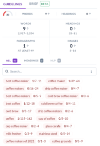 SurferSEO guidelines keywords SurferSEO guidelines keywords