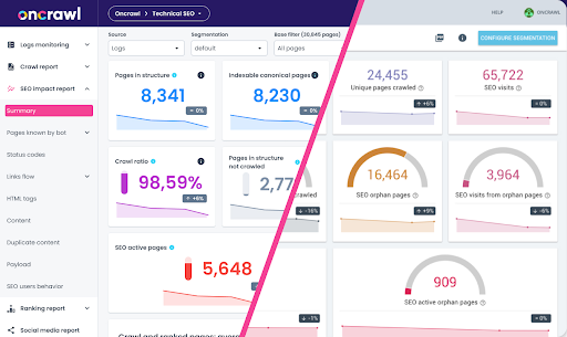 Oncrawl New App Design