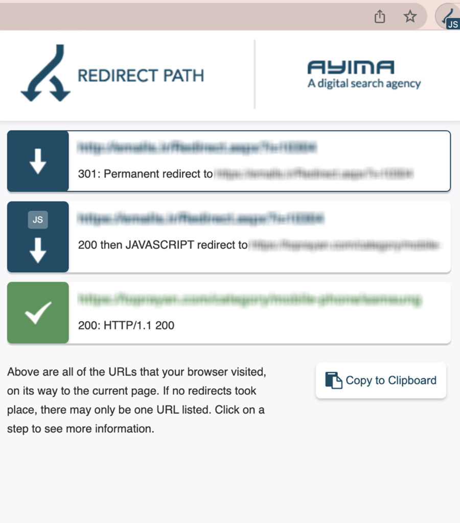 JS redirects