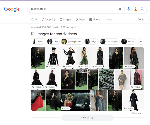 Matrix dress Google search