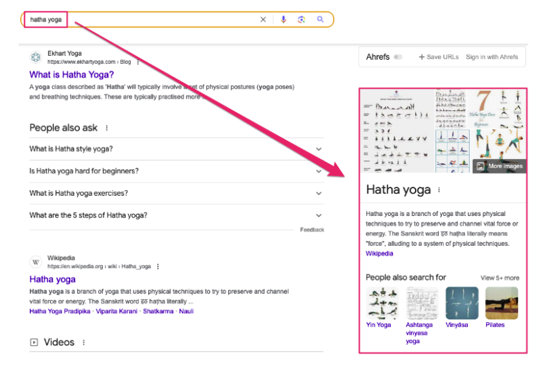Hatha yoga knowledge graph