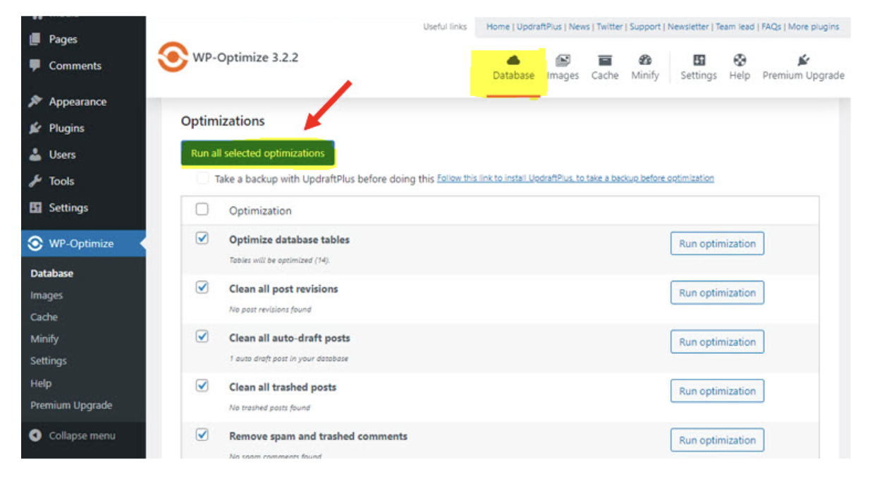 Run all scheduled optimizations