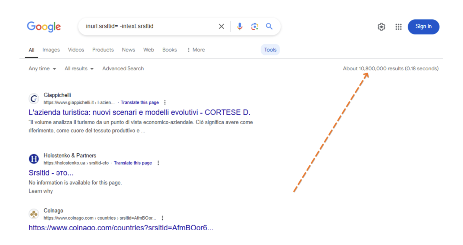 srstlid SERP results