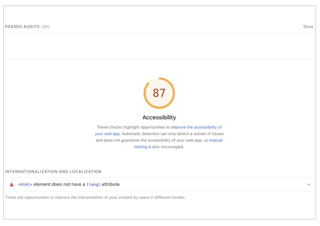 Lighthouse Report_Accessibility