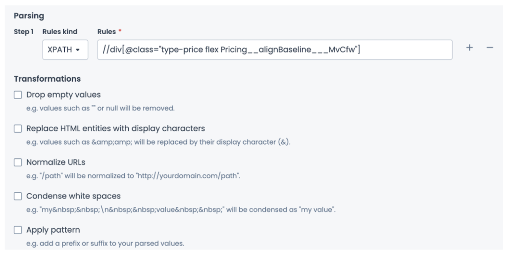 XPath in Oncrawl_Pricing