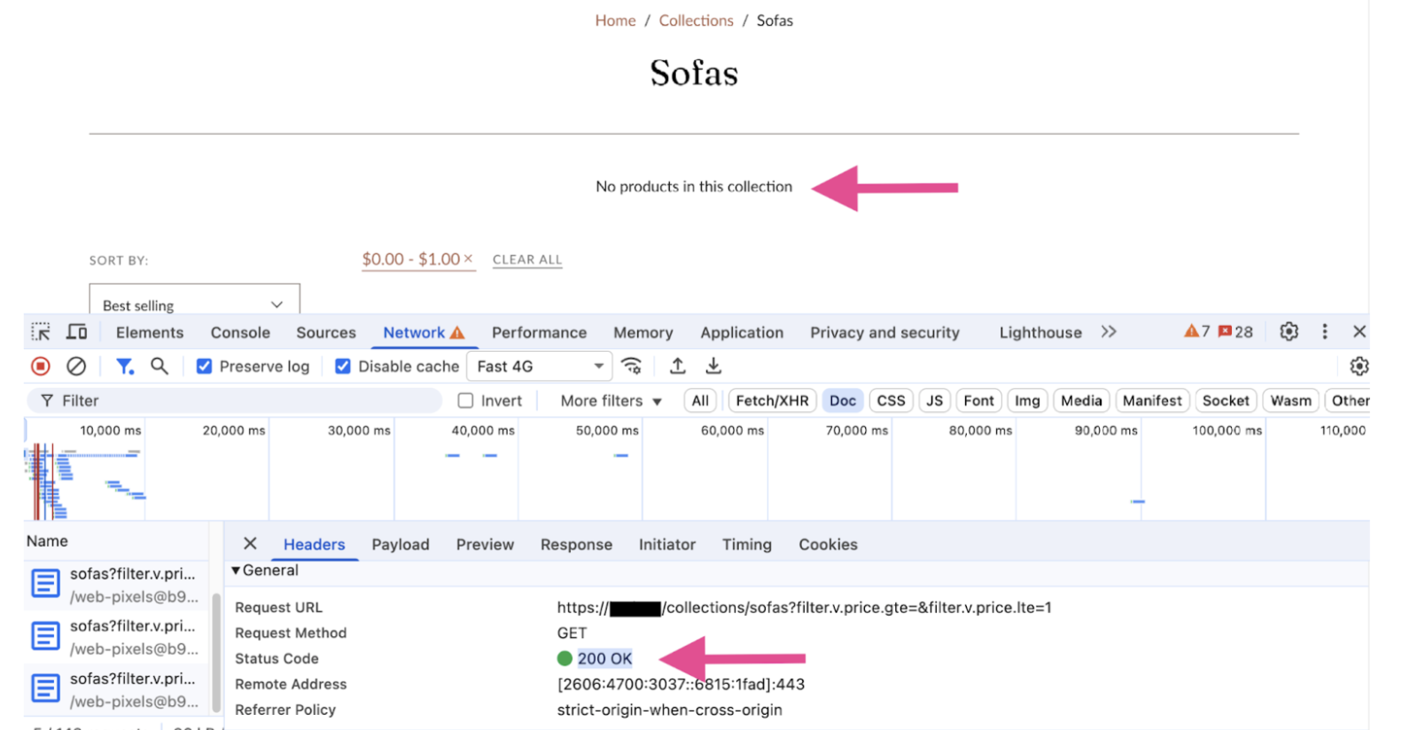Unintentional 200 status Unintentional 200 status