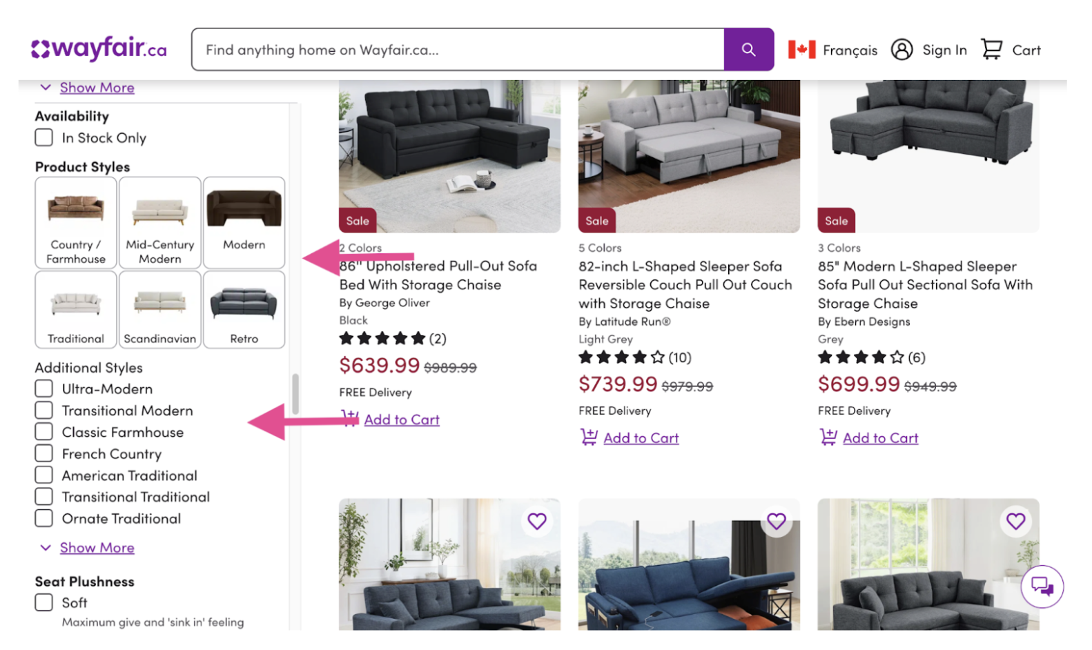 Wayfair_subjective filters Wayfair_subjective filters
