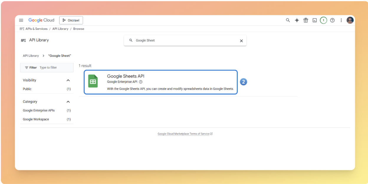Enabling required APIs step 2 Enabling required APIs step 2