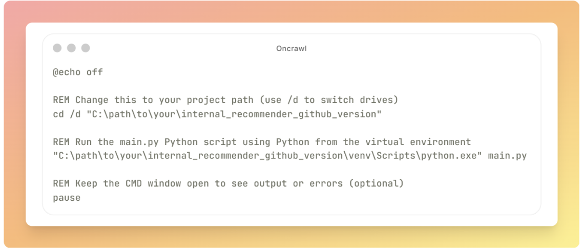 Window set up step 1 Window set up step 1