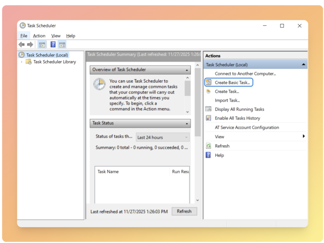 Window set up step 3 Window set up step 3