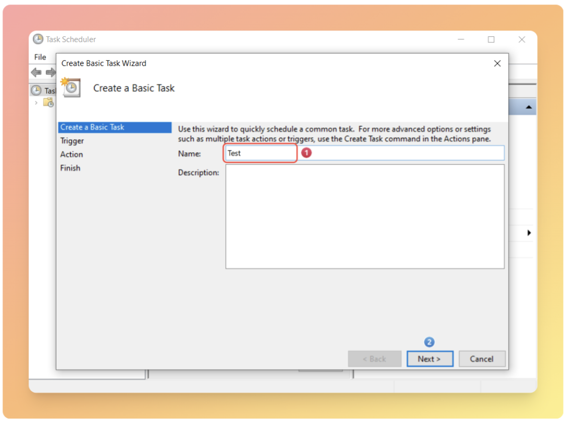 Window set up step 4 Window set up step 4