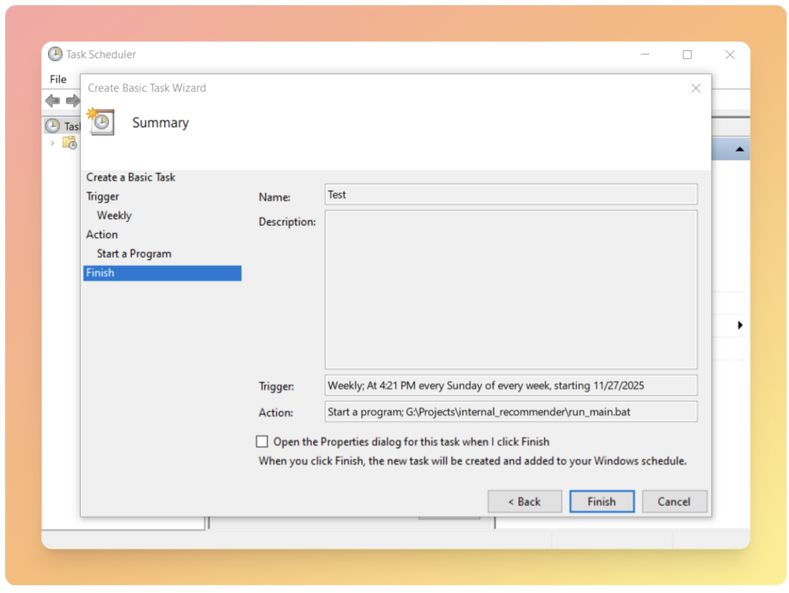 Window set up step 9 Window set up step 9